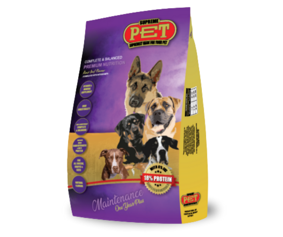 Supreme Dog Food - Maintenance
