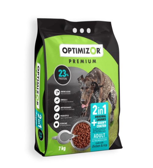 Optimzor Adult 2in1 Gravy Coated 18Kg