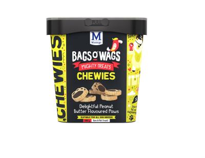 Montego Bags O' Wags Peanut Butter Paws - 500g