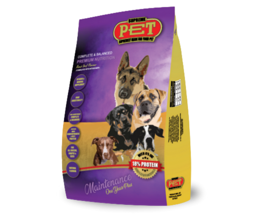 Supreme Dog Food - Maintenance